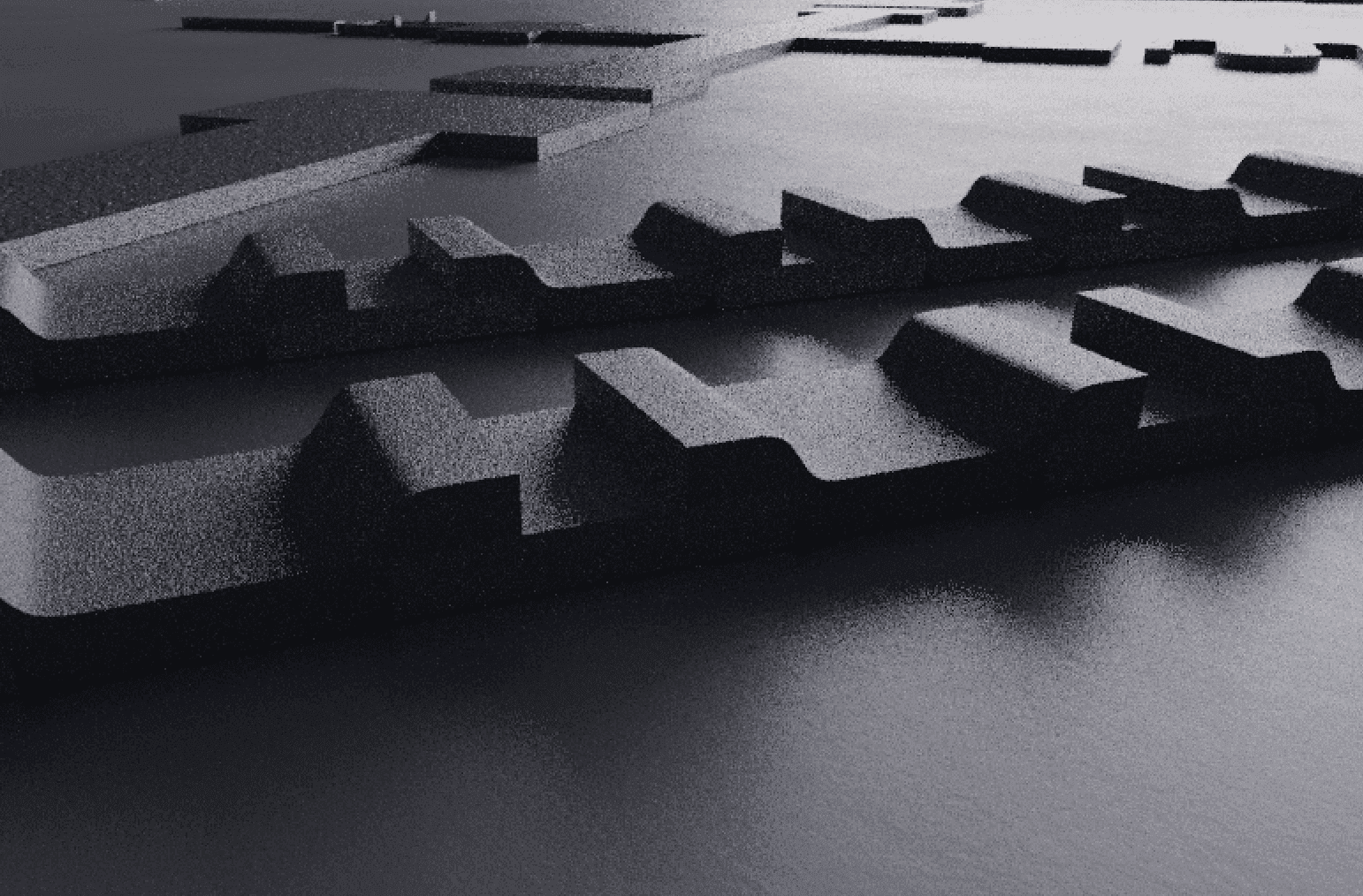 Josephson junction chain — 3D render